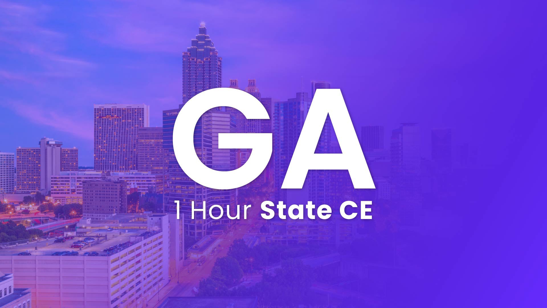 Georgia 1 Hour Online CE 2024