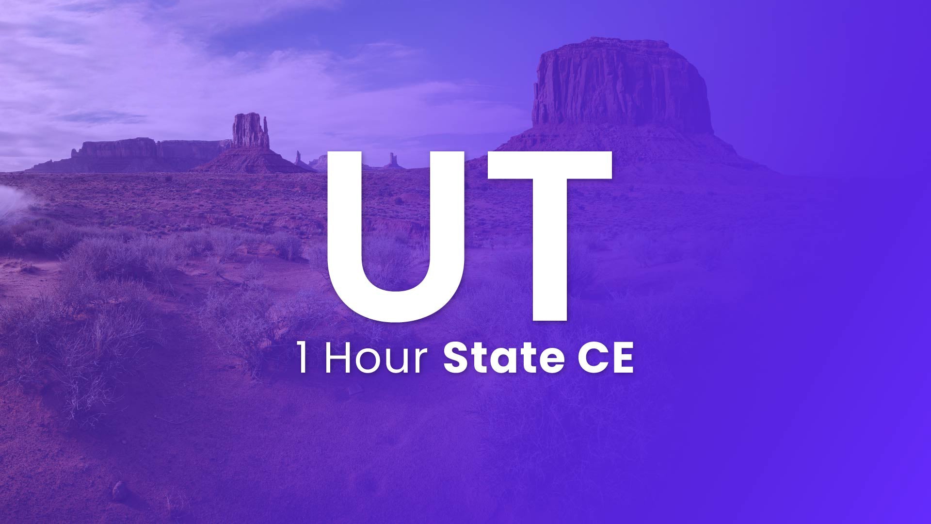 Utah 1 Hour Online CE 2024
